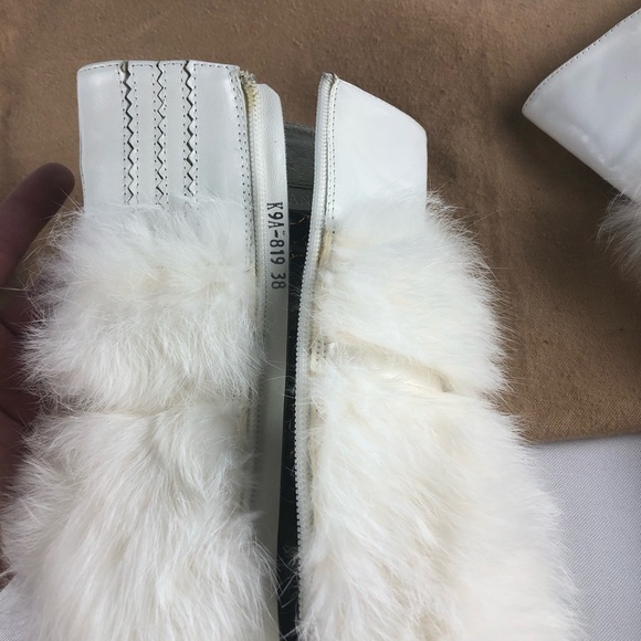 Limi Lianei Rabbit Fur booties boots in white - Picture 6 of 9